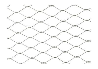 Custom Druable Aviary Wire Panels 1.6mm Stainless Steel Cable Net Zoo Enclosure 7x19