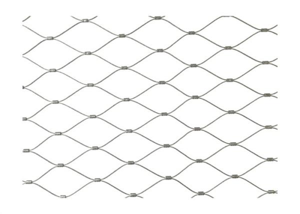 Custom Druable Aviary Wire Panels 1.6mm Stainless Steel Cable Net Zoo Enclosure 7x19