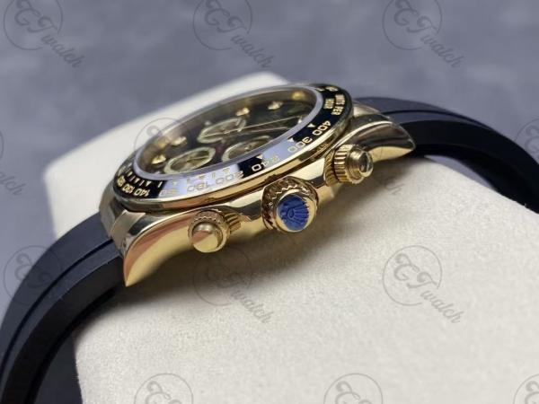 Reloj Daytona de oro blanco de 18k con esfera azul automático cronómetro 116509