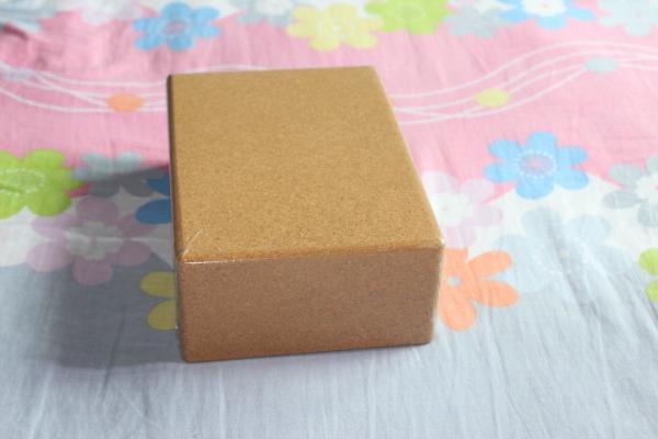 yoga brock with cork material , cork block for yoga exercise