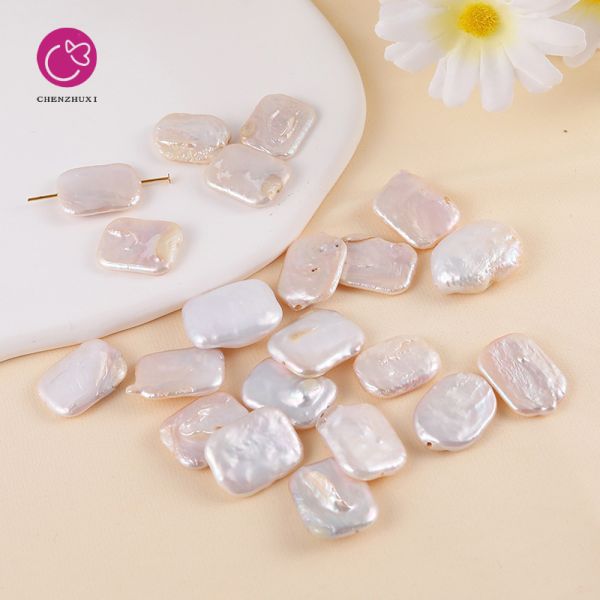 Natural Freshwater Rectangular Block Pentagram Baroque Pearl Loose Beads for Pearl Jewelry Making