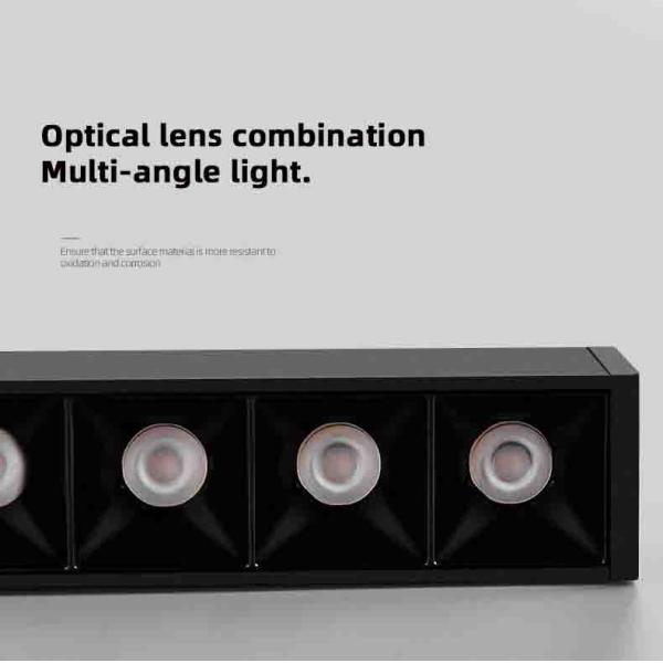 12w 18w Folding LED Magnetic Track Light Without Main Light Living Room Grille Light