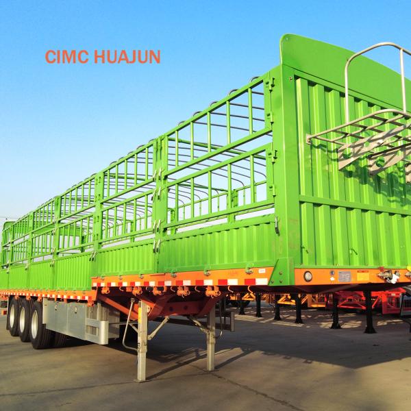 Standard 28Ton Landing Gear Fence Semi Trailer for Heavy Duty Bulk Transportation Needs