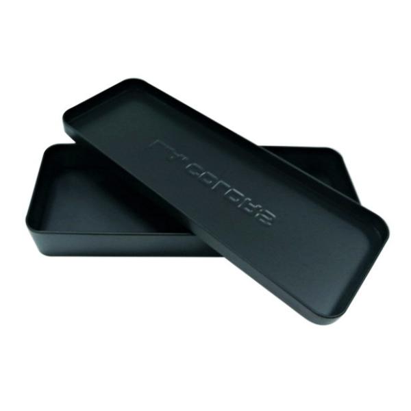 ISO FDA Black Christmas Rectangular Tin Box Holiday Gift Tin Packaging