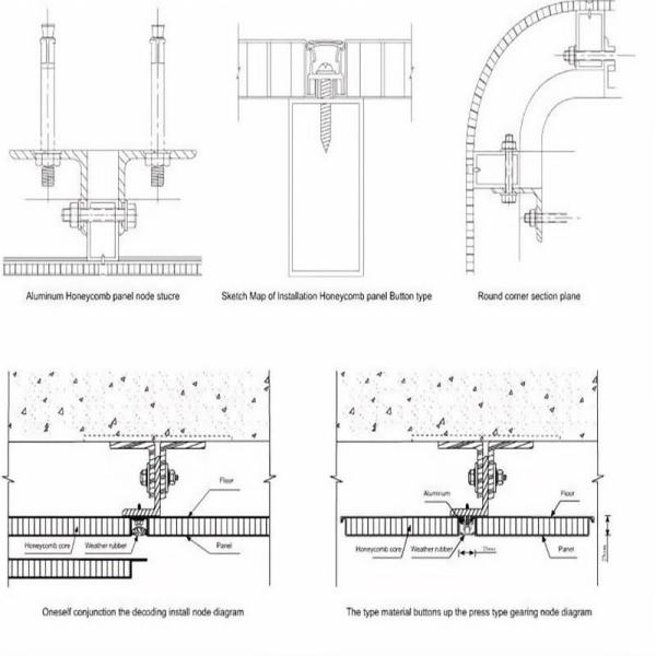 Огнеупорный сот внутренней стены алюминиевый обшивает панелями алюминиевые архитектурноакустические плитки 4x8 Tegular