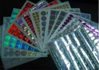 Etiquetas engomadas olográficas impermeables brillantes permanentes de la seguridad con multicolor