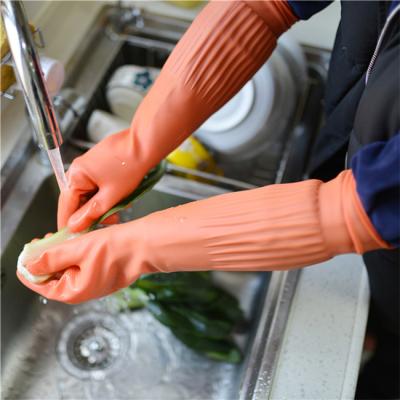 Excellent Strength Extra Long Sleeve Rubber Gloves Easy Wear Environmentally Friendly