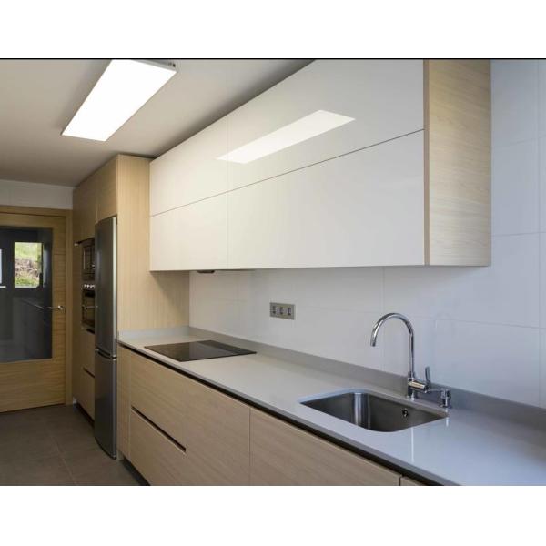 Big Modular White Wood Finish Kitchen Cabinets 1800-3500mm Base