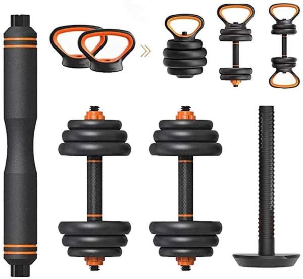 15KGS 30KG Adjustable  6 In 1 Dumbbell Weight Set For Beginners Fitness Equipment