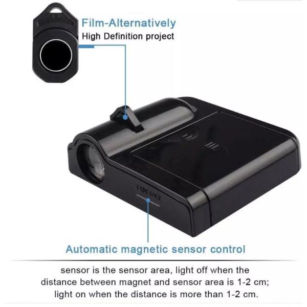 6.5CM Car Logo Door Lights Projector