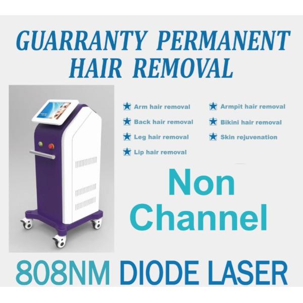 Salon 600W / 900W Diode Laser Hair Removal Machine No Burnning Handle