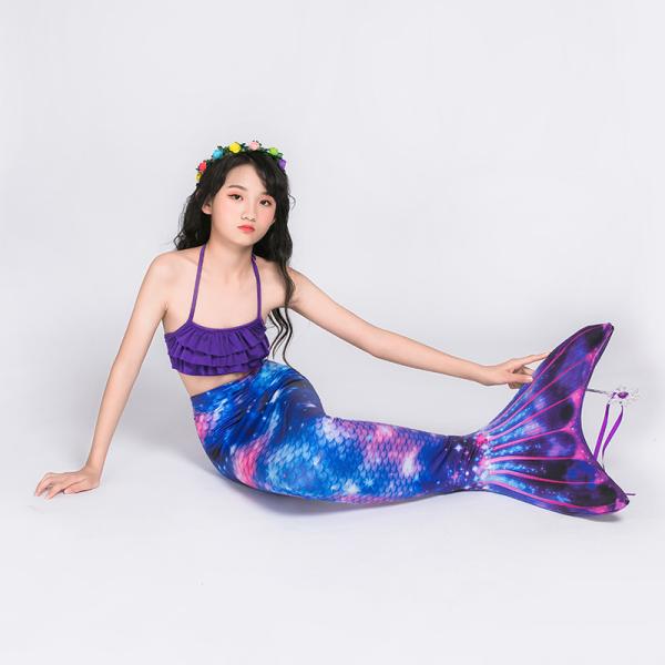 Custom Mermaid Tail For Swimming With Monofin For Amusement Park Performance