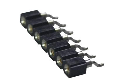 SMT Type Round Female Pin Header Connector Single Row 2.54mm Pitch Horizontal