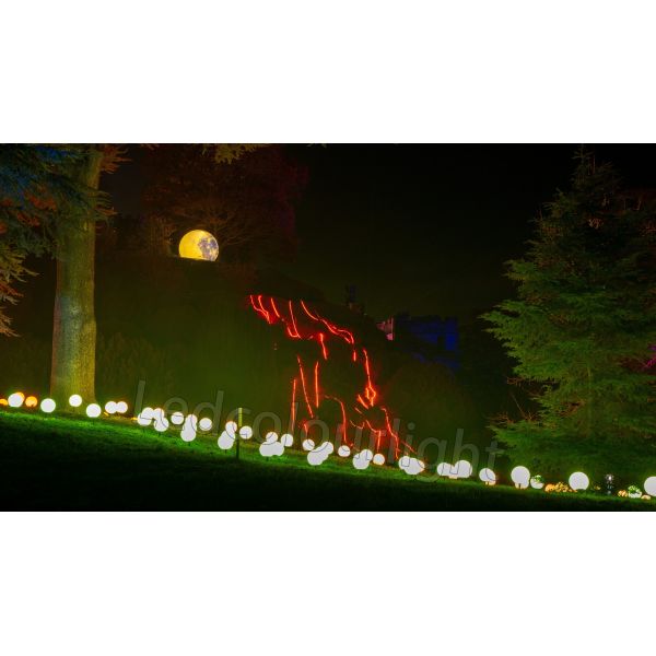 DC24V Waterproof Lighting DMX RGB LED Sphere Lights For Garden Grass Decoration