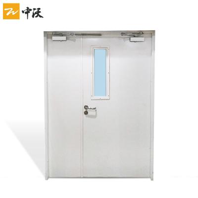 Portes évaluées de couleur du feu moderne inégal gris-foncé de feuille avec le verre vertical 45mm profondément
