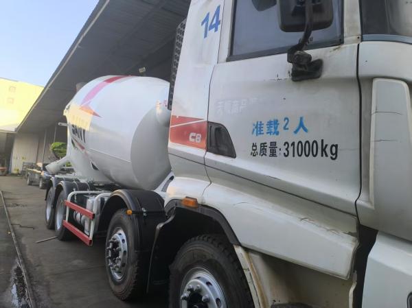 Sany 12cbm Second Hand Concrete Mixer Trucks Euro V Emission Strong Load