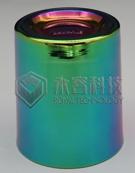 Máquina de chapeamento de íons PVD ARC para copos de vidro-arco-íris, verde, azul, roxo, ouro, cores âmbar