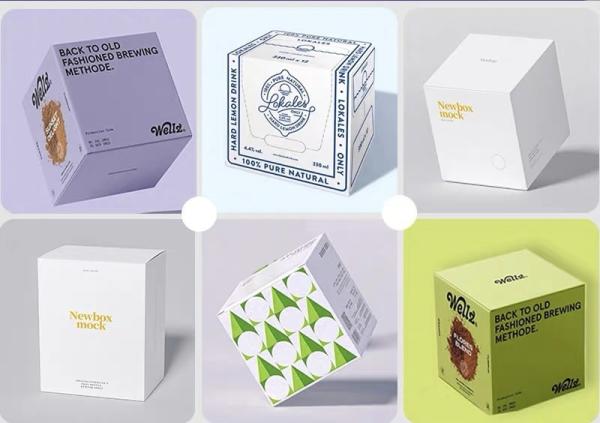 White Square Bakery cake folding carton Sturdy Elegant for Cake Presentation