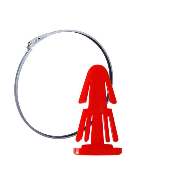 51cm Sealed Galvanized Steel Ring Silver Barrel Hoop Lock Ring With Fiber Drum Covers