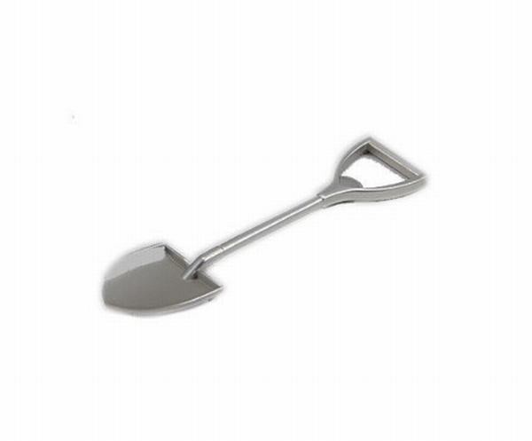 Cool Innovative die casting metal tea spoon shovel shape beer bottle opener, promotion gift, engrave logo