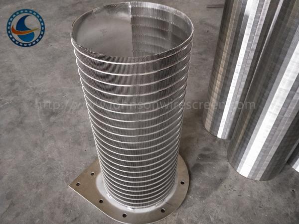 Stainless Steel 316L Rotary Screen Drum Wire Strainer Basket 520 Mm Diameter