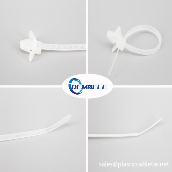 DM-3*100mm white and black TS 16949 Auto Industry accessories push mounted nylon cable ties