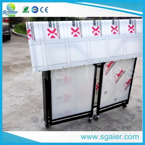Acrylic Led Commercial Portable Bar , High Strength Portable Breakfast Bar
