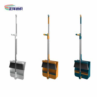 36 Small Broom Dustpan Stainless Steel And PP Material Standing Dustpan Set