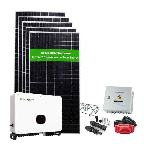 Photovoltaic 5MW Solar Power Plant High Voltage on Grid Solar System Industrial Solar Grid Tied MPPT Inverter