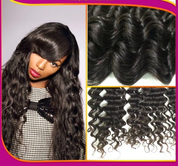 Super Soft 100%  Brazilian Human Hair Wefts Premium Quality  Virgin Hair Deep Curl Competitive Price Factory  Wholesale