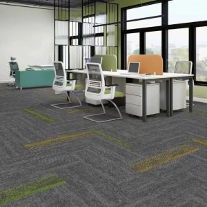 6mm Total Thickness 50x50 60x60 Square Size Loop Pile Carpet Tiles for Hotel and Office