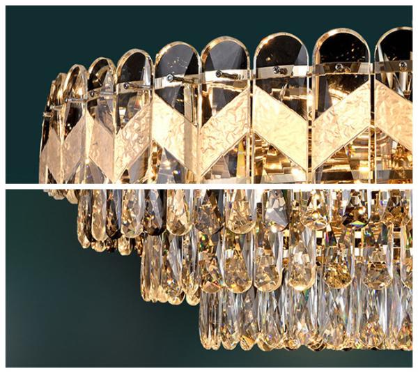 Decorative Fancy Dining Modern Led Crystal Chandelier Height 32cm