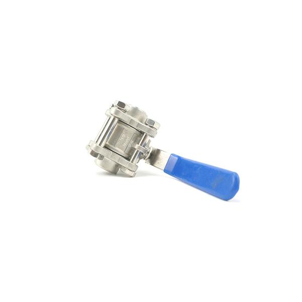 Manual 3 Piece Stainless Steel Ball Valve , Handy Sanitary Ball Valves