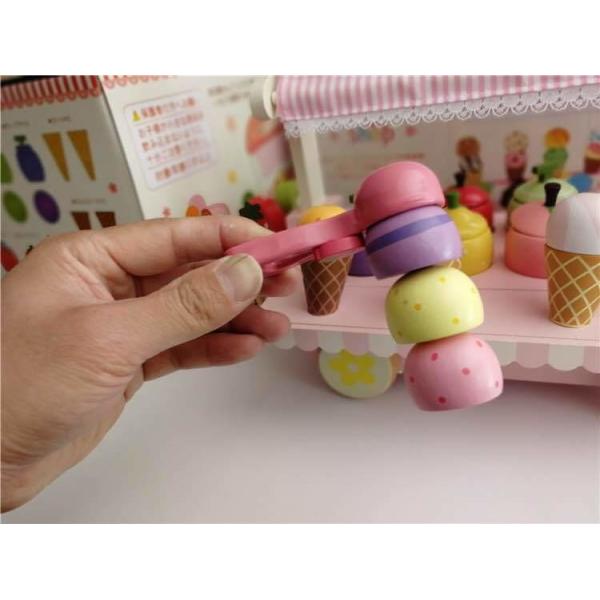 Машина конуса мороженого симуляции детей деревянная