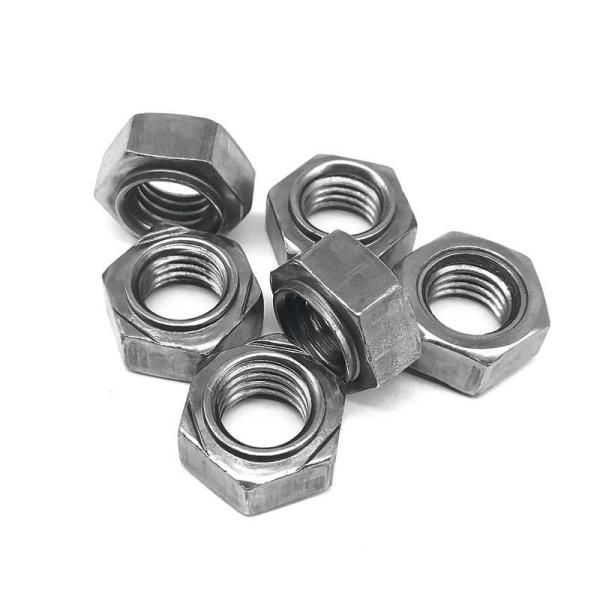 2B Stainless Steel Hex Nut Corrosion Resistant Hex Weld Nut 1/4 Inch