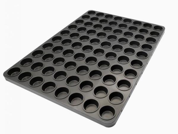 64 Cavities Large Aluminium Baking Tray NSF Jelly Bar Nonstick Snack Bar Tray