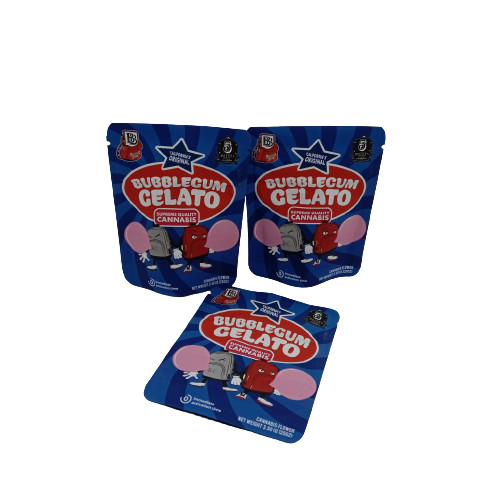 Плоская подкладка из алюминиевой фольги, мешок с травой, конфеты, с клапаном и молниеносной решеткой