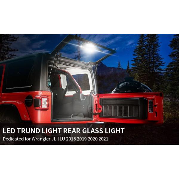 Rear Glass Liftgate Dome LED Trunk Light Jeep Wrangler Trunk Light 12v
