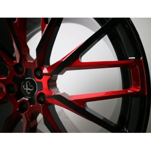 расположенная ступенями дюймом оправа колеса пламени 21*10 красная выкованная кутомизе дизайн для Бенз