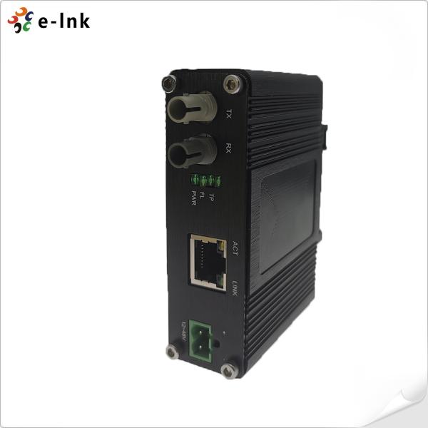 Mini Industrial Fiber Optical Media Converter with 10BASE-T Ethernet and 10BASE-FL Network Ports