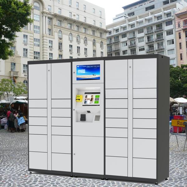 Casiers intelligents extérieurs de la livraison de colis, casiers électroniques sûrs de colis de bagage en acier