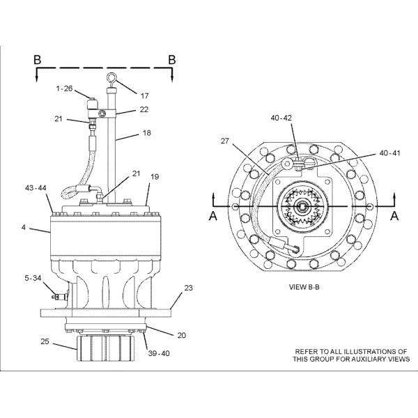 TGFQ 7I-7728 Excavator Swing Planet Carrier Gear E345B E345D E349D