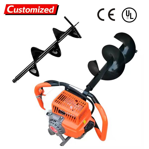 Gasoline-Powered Portable Earth Auger - Multifunctional Auger Boring Machine for Tree Planting and Mining