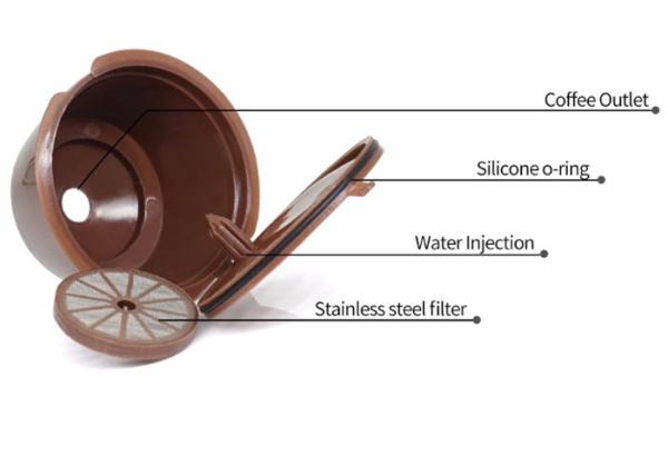 Food Grade Stainless Steel Coffee Filter , K Cup Refillable Filter Easy Clean