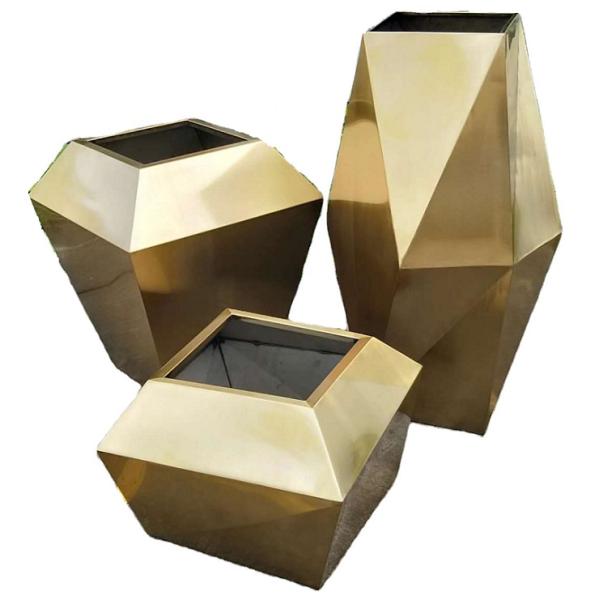 Forma especial del metal de los plantadores únicos grandes de la flor