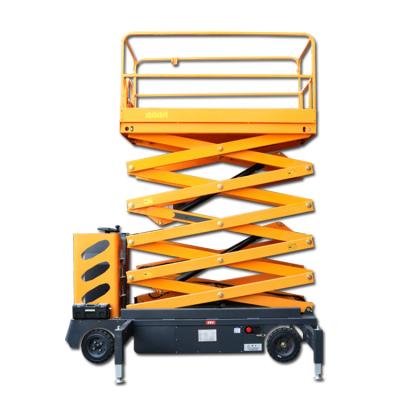 380v 50hz Mobile Scissor Lift Platform 11 Meter For Multi Layer Workshops