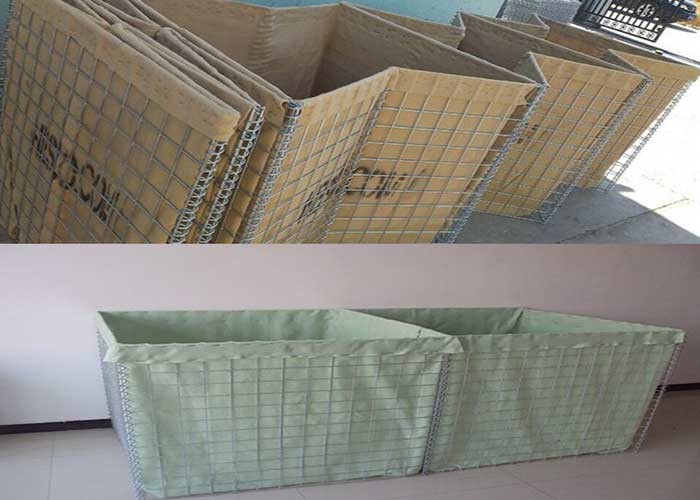 Гальванизированная стальная стена Gabion стены H2.1m HESCO для предохранения от наклона