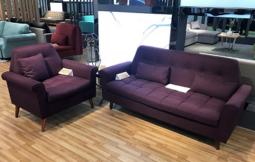 Dried Solid Wood Linen Fabric Sofa For Apartment And Samll House