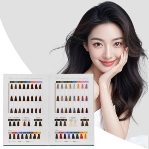 Custom Professional Salon Hair Color Chart OEM/ODM Hot Sale Book with Permanent Fashion Protein Hair Dye Colors