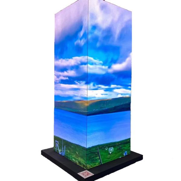 P2.5 indoor full color creative product 6 sided flexible module advertising led display screen LED Rubik's cube display